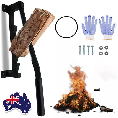1×Portable Wall Mounted Wood Kindling Splitter High Carbon Steel Manual Fire D • $63.99