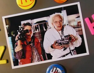 £10.59 • Buy Back To The Future Fridge Magnet DOC Brown Marty McFLY New House Apartment Gift