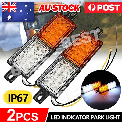 2X 30 LED Bullbar Indicator Lights Front DRL Amber Park For ARB TJM Marker Lamp • $23.85