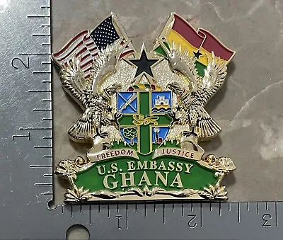 US Embassy MSG DET Marine Security Guard Accra Ghana Challenge Coin • $145