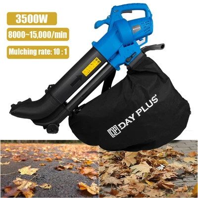 £53.41 • Buy Leaf Blower And Vacuum 3 In 1 3500W With Rake - Garden Vac & Shredder 35L Bag UK