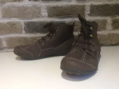 Padders Brown Leather Ankle Boots Size UK 5 EUR 38 • £29.99