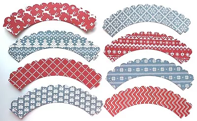 £2.30 • Buy 24 Pack Patterned,Cupcake Cake Case Wrappers,Decoration,Birthday,Christmas