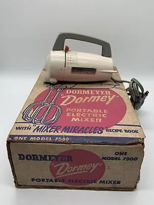 Vntg Dormeyer DORMEY Electric Hand Mixer Model 7500 Original Box No Paddles • $18.99