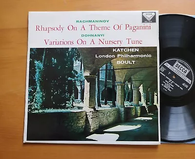 SXL 2176 Rachmaninov Paganini Rhapsody Dohnanyi Katchen Boult Decca NEAR MINT NB • £15