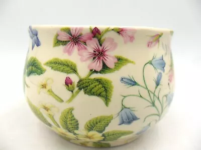 £14.99 • Buy Pretty Dog Rose Design Open Sugar Bowl By Heron Cross Pottery