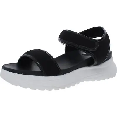 Stylus Womens Yobella Wedge Patent Trim Slingback Sandals Shoes BHFO 5246 • $10.99