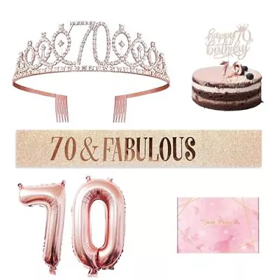 70th Birthday Decorations Women 70th Birthday Gifts For Women 70th Birthday T... • $18.31