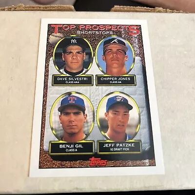 1993 Topps #529 Chipper Jones Top Prospects Rookie Year Card • $5.20