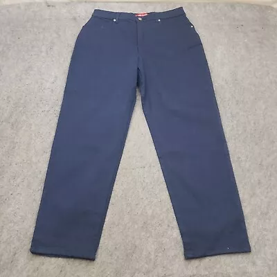 NEW VINTAGE Gloria Vanderbilt Jeans Womens 16 Short Blue Straight Stretch 33x29 • $28.99