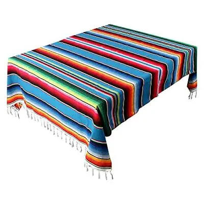 59 X 84 Inch Mexican Tablecloth Mexican Serape Blanket For Mexican Party Wedding • $27.79