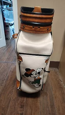 Belding Vintage Micket Mouse 6 Divider Golf Cart Bag White/Green/Brown • $175