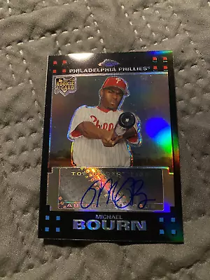 2007 Topps Chrome Refractors #359 Michael Bourn Auto S#121/500 Phillies Astros • $11.99