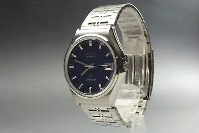 $89.90 • Buy *NEAR MINT* CITIZEN CRYSTRON 4-860373 Navi Dial Date Quartz Men's Watch