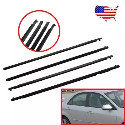 For Mazda 6 2004-2012 4Pcs Weatherstrips Window Trim Belt Outer Sealing Strips • $36.89