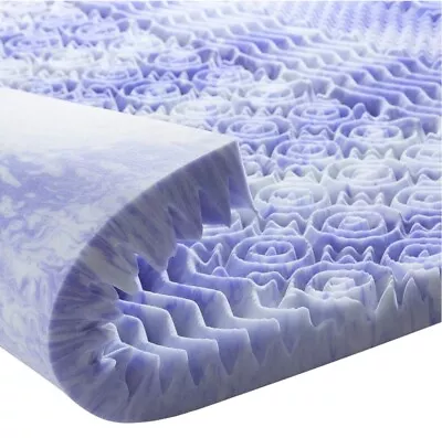 3Inch 7-Zone Queen Memory Foam Mattress Topper Cooling Gel Infused Foam Mattress • $75