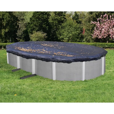 $64.99 • Buy 12 'x 20' Oval Above-ground Pool Cover Leaf Mesh Made Of Woven Polyethylene