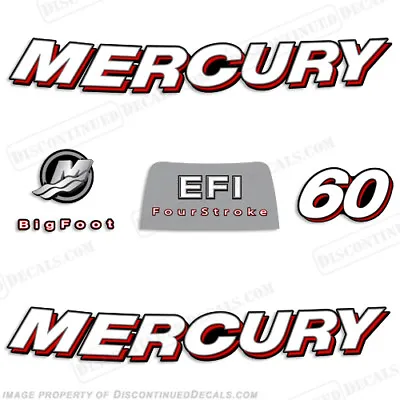 Fits 2006+ Mercury 60hp FourStroke EFI Outboard Reproductions Curved Style 60 • $89.95