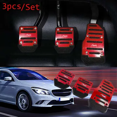 Red Racing Sport Manual Foot Pedal Pad Fit For Audi Benz Accord Toyota BMW • $12.69