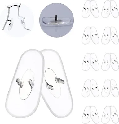 6 Pairs Clear Nose Pads Nosepiece Replacement For Ray-Ban Caravan RB3136 58mm • $18.69