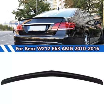 For Mercedes Benz W212 E350 E400 E63 AMG 2010-2016 Rear Spoiler Wing Gloss Black • $81.31