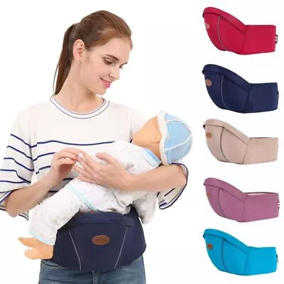 Baby Carrier Waist Stool Walkers Baby Sling Hold Waist Belt Hip Seat Belt • £11.96