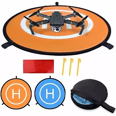 Kingwon 75cm Fold Up Landing Zone Quadcopter Drone Helicopter Pad Double Sided • £7