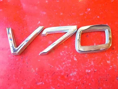 98-00 Volvo V70 Emblem Letters Logo Badge Trunk Gate Hatch Rear Chrome OEM  • $12