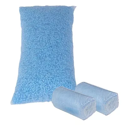 Molblly Bean Bag Filler Foam 20lbs Blue Premium Shredded Memory Foam Filling ... • £133.32