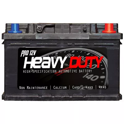 PROFESSIONAL 12v HEAVY DUTY 096 T Car Battery 72ah 680cca 4yr Guarantee • £74.95