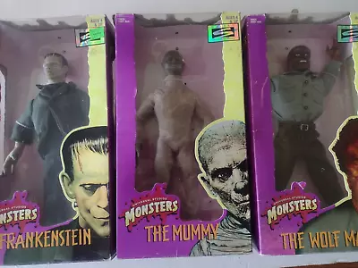 Vintage 12 Inch Universal Monster Figures/ Franky/ Wolfy/ Mummy By Hasbro • $89.99