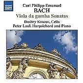 BACH C.P.E.: Viola Da Gamba Sonatas Kouzov-Laul Duo AudioCD New FREE & FAST • £13.39