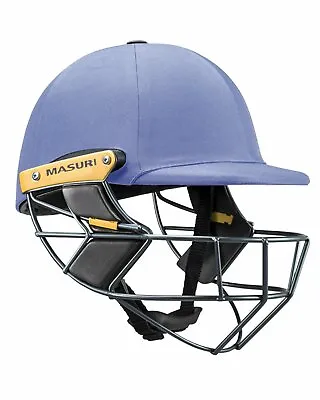 Masuri T Line Stainless Steel Cricket Batting Helmet - Sky Blue - Senior • $149.30