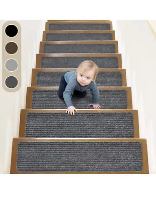 ToStair Non-Slip Stair Treads For Wooden Steps 8  X 30  15 Pack Grey • $39.99