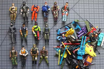 Vintage G. I. Joe ARAH Lot Figures Weapons Accessories 80's 90's Hasbro GI • $31