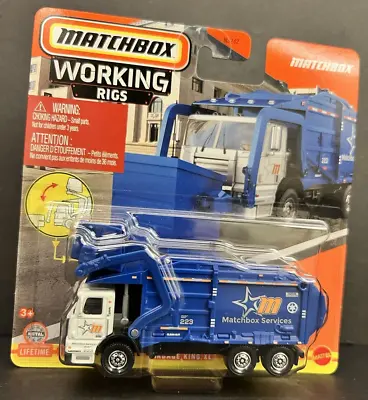 Matchbox 2024 Working Rigs 7/16 GARBAGE KING XL WASTE SERVICES 223 ~ BOX SHIPS • $15.95