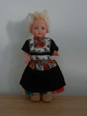 Vintage 1960`s Doll In Dutch National Costume • £3.99