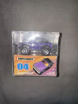 Matchbox 1/64 Diecast Superfast Purple 04 72 Ford Bronco 4X4 • $18.99