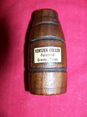 As Is Vintage Yentzen Caller Groves TX Goose ? Duck Call Old Wood Waterfowl Bird • $22.95
