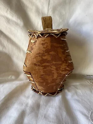 Estate Vintage Ojibwe Birchbark Covered Basket Made In Minnesota • $75