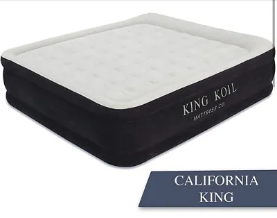 $130 • Buy King Koil Luxury CALIFORNIA KING SIZE Air Mattress With Built-in Pump