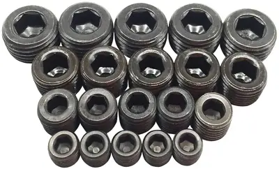 Pipe Plug Fitting Kits 1/8 Inch 1/4  Inch 3/8  Inch 1/2  Inch NPT Male Set Of 20 • $20.78