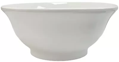 White Porcelain Salad Bowl 1.15 Litre Large Soup Bowl Tableware Serving Dish • £12.99