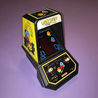 Vintage 1981 Coleco Pacman Mini Arcade Game Table Top Old School Pac-man Works ! • $59.99