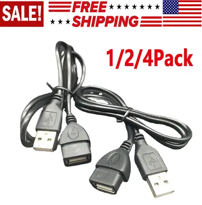 High-Speed USB To USB Extension Cable USB 2.0 Adapter Extender Cord Male/Female • $4.39