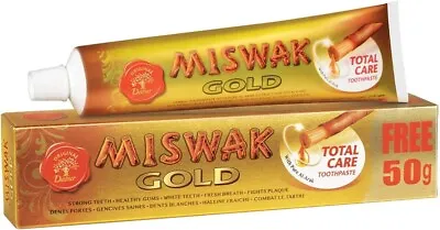 Dabur Miswak Gold Total Care Toothpaste 50g Free Shipping World Wide • $14.49