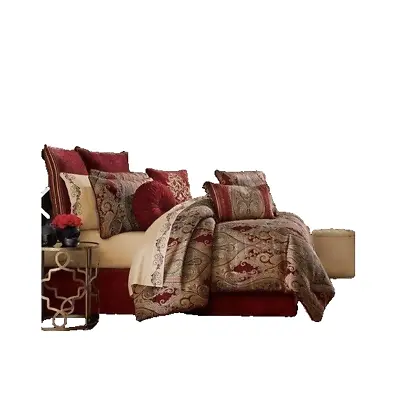 J QUEEN NEW YORK Rousseau 4-Pc. Comforter Set Queen Medium Red • $359