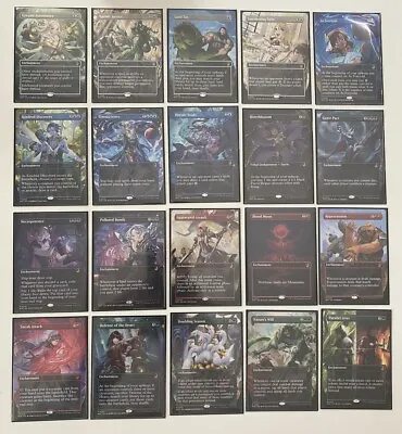 COMPLETE SET *Non-Foil* ANIME (20/20) Wilds Of Eldraine MTG NM/MT WOE 2x Sleeved • $359.99