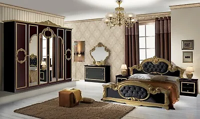 £899 • Buy New Borroco Italian High Gloss Bedroom Set With 4 Doors Wardrobe XMAS OFFER £899