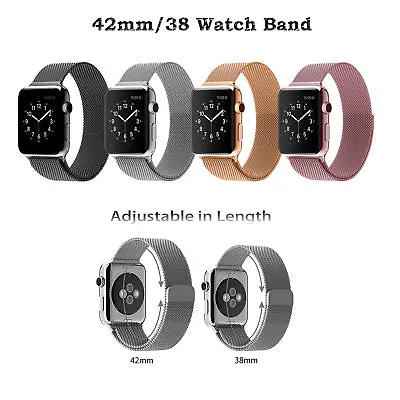 $15.19 • Buy Stainless Steel Strap Milanese Magnetic Loop Band For Apple Watch All Series AU
